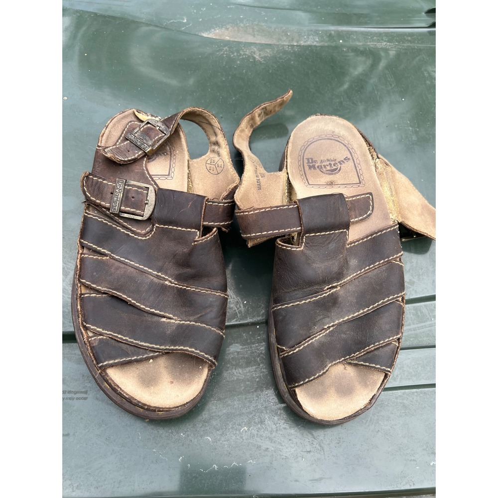 Dr. Martens‎ 8330 Sandals Mens Size 11 Brown Leather Made In England Vintage